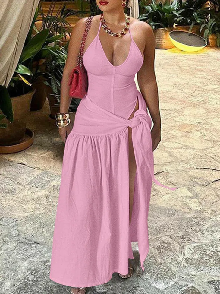 2 Piece Beach Maxi Skirt Sets