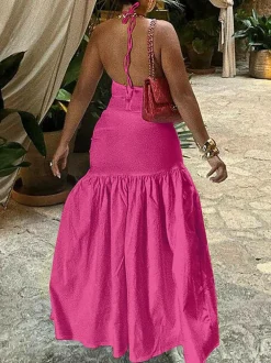 2 Piece Beach Maxi Skirt Sets