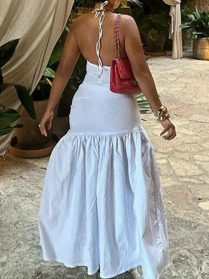 2 Piece Beach Maxi Skirt Sets