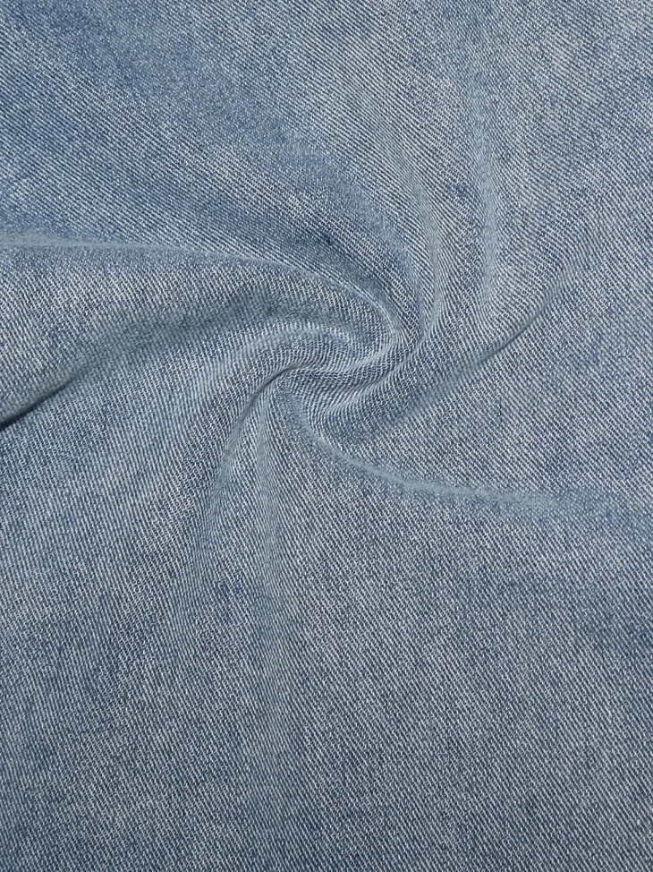 Asymmetrical Distressed Denim Capri Pants