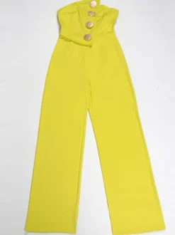 Asymmetrical Sleeveless Strapless Jumpsuit