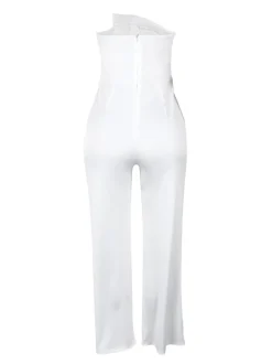 Asymmetrical Sleeveless Strapless Jumpsuit