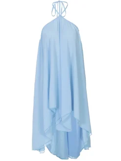 Backless Halter Chiffon Mini Dress