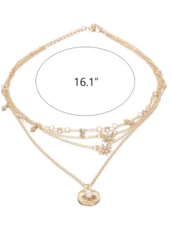 Bohemian Diamond Starlight Multilayer Necklace