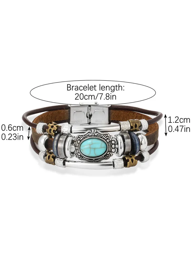 Bohemian Turquoise Earring Bracelet Necklace Sets