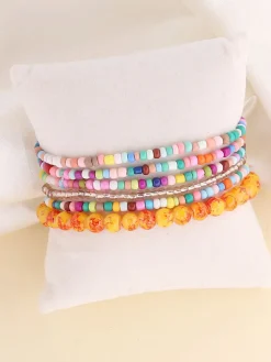 Boho Multilayer Multicolor Beads Bracelets Set