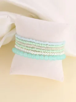 Boho Multilayer Multicolor Beads Bracelets Set