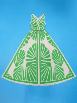 Boho Print Cross Back Maxi Dress