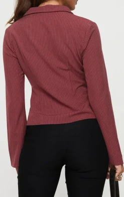 Button Down Long Sleeves Blouses