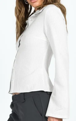 Button Down Long Sleeves Blouses
