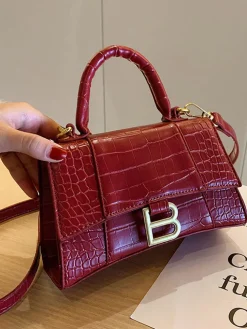 Casual Crocodile Pattern Crossbody Bags