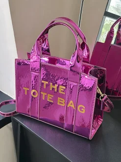 Chic PU Leather Shoulder Crossbody Tote Bag
