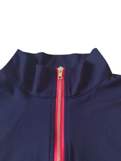 Color Block Zipper Jacket and Pants Set