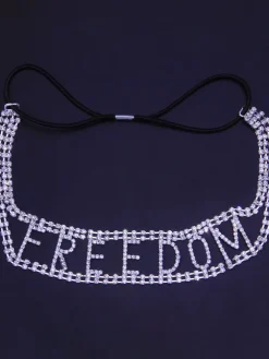 Fashion Letter Rhinestones Headdress