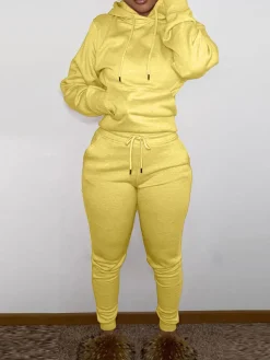 Fleece-Lined Hoodie u0026 Sweatpants Set
