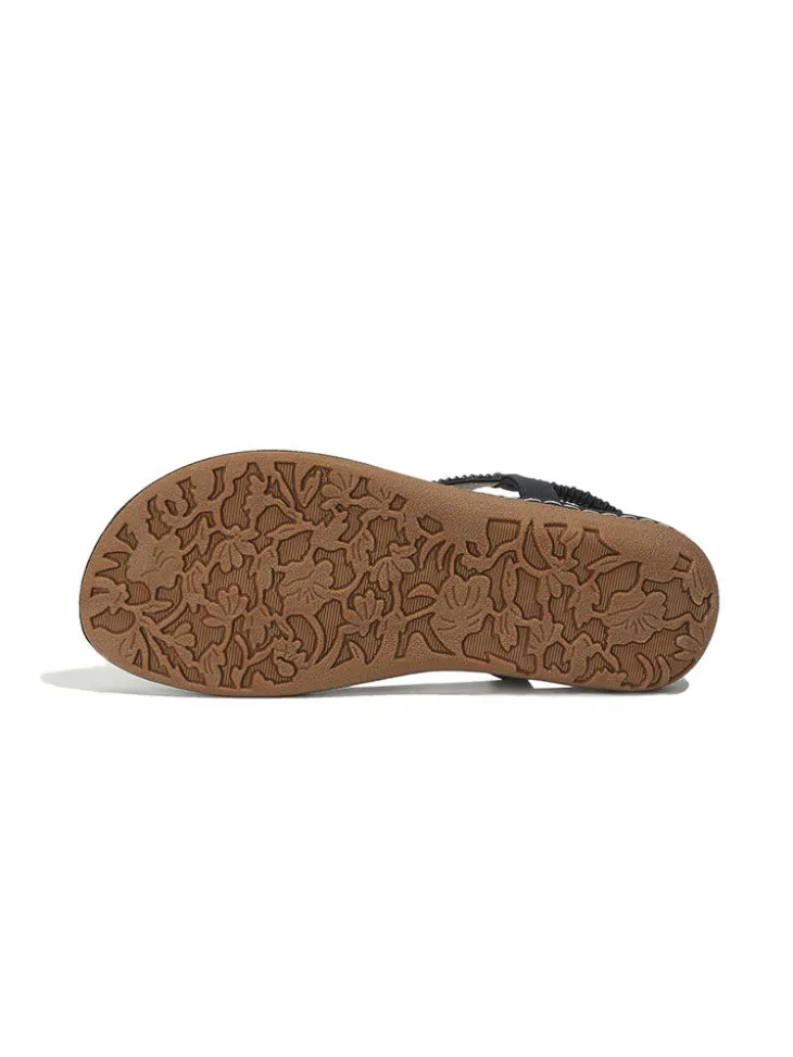 Folk-Custom Rhinestone Flip Flop