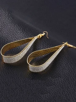 Frosted Water Droplets Earrings