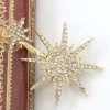 Glitter Rhinestone Snowflake Earrings