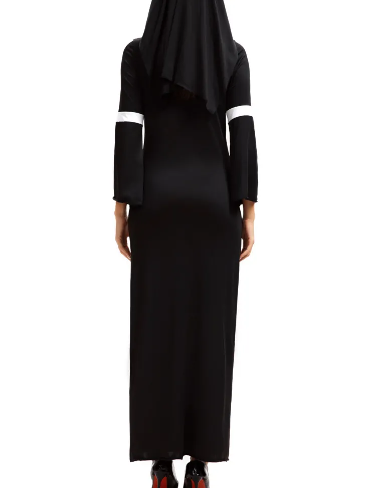 Halloween Costume Nun Cosplay Dress