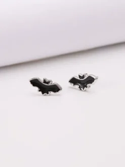 Halloween Minimalist Bat Earrings