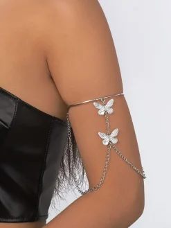 Halloween Rhinestone Chain Armlets