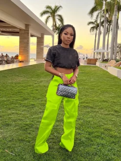 High Wasited Wide Leg Pants with Pockets