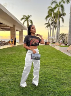 High Wasited Wide Leg Pants with Pockets