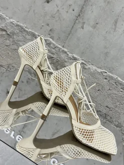 Hollow Out Crossed Straps High Heel Sandal