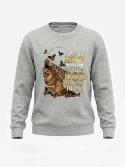 Letter Print Long Sleeve Casual Sweatshirt