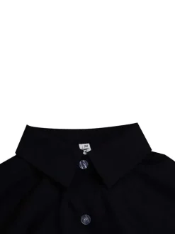 Long Sleeves Button Loose Mini Shirt Dress