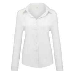 Loose Fit Long Sleeve Linen Shirt