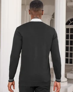 Mens Casual Stand Collar Full-Zip Jacket