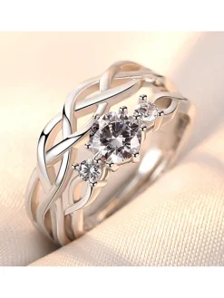 Minimalist Couple Plain Rings