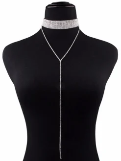 Multilayer Strand Chain Necklaces