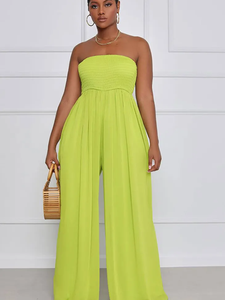 Off Shoulder Flare Bottom Jumpsuit