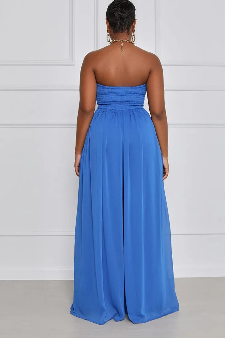 Off Shoulder Flare Bottom Jumpsuit