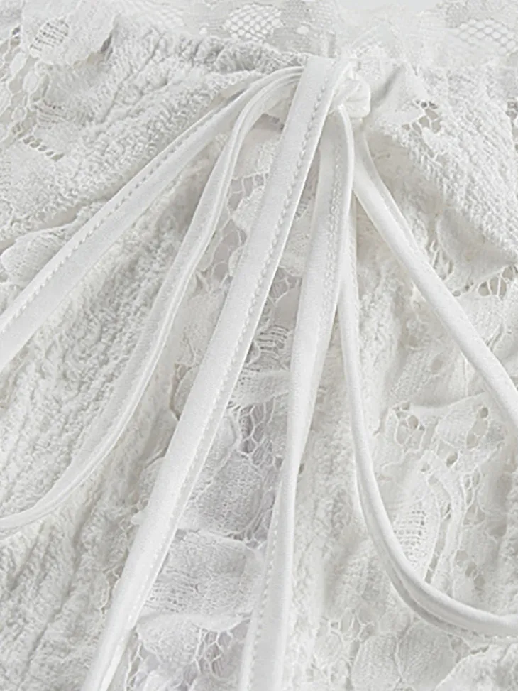 Off Shoulder Lace Maxi Dress