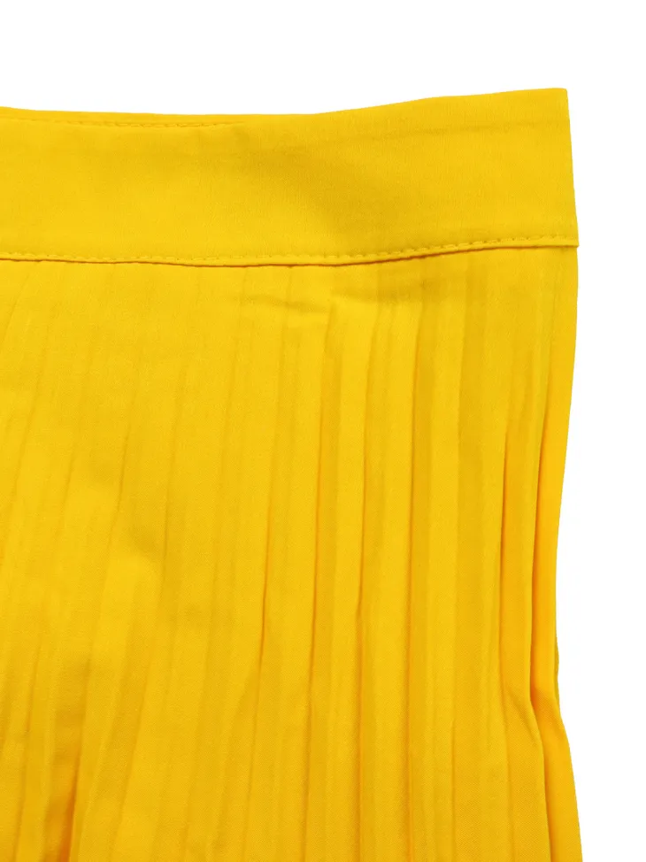 One-Shoulder Ruffle Pleated Pants Set