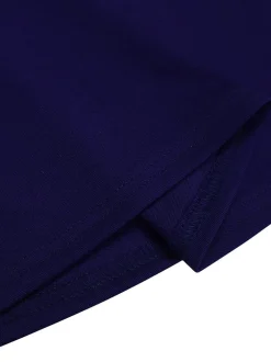 Plus Size Half Sleeve Stand Collar Dress