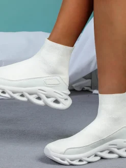 Plus Size Knit Slip-On Sock Sneakers
