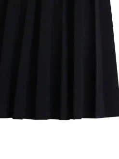 Plus Size Lace Hollow Out Pleated Dress