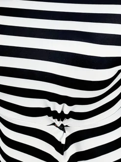 Plus Size Striped Dress with Pockets
