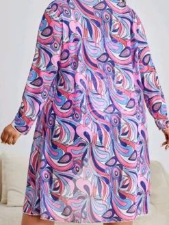 Plus Size Three Piece Floral Print Short Set