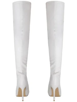 Pointed Toe Patent Leather Over-the-Knee Boots