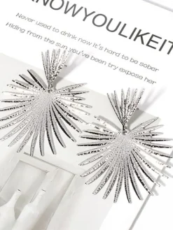 Retro Glitter Sector Earrings