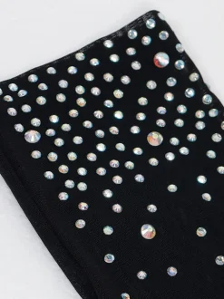 Rhinestone Mesh Patchwork Zip Up Short Jumpsuit