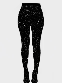 Rhinestone Stiletto Pointed Toe Pants Boots