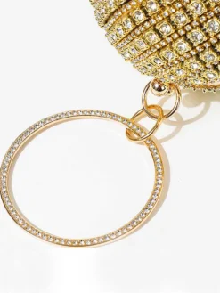 Rhinestone Tassels Ball Handbags