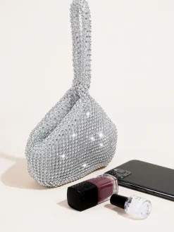 Rhinestone Triangle Evening Clutch