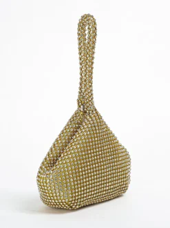 Rhinestone Triangle Evening Clutch